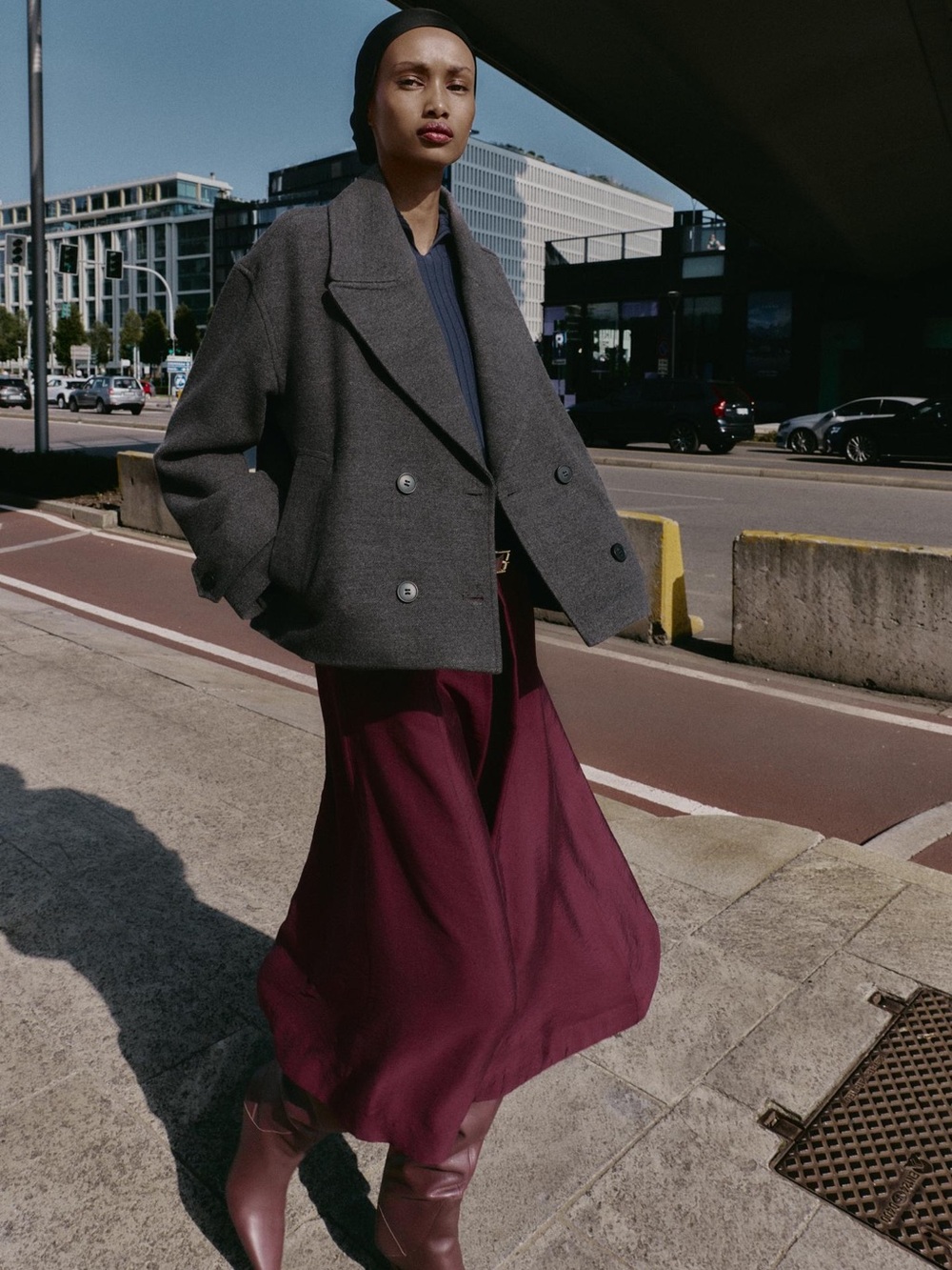 Zara Soft Double Breasted Short Coat